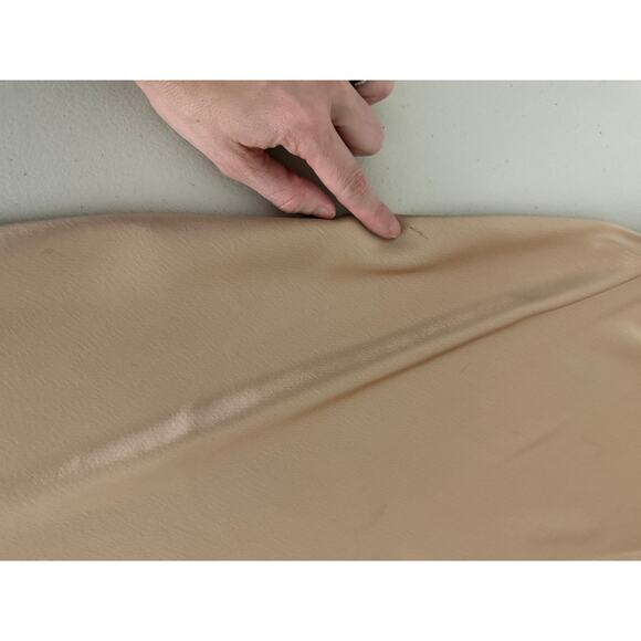 Vintage Jones New York Evening Champagne Gold Satin Bias Cut Formal Gown Dress 4 - Picture 8 of 8